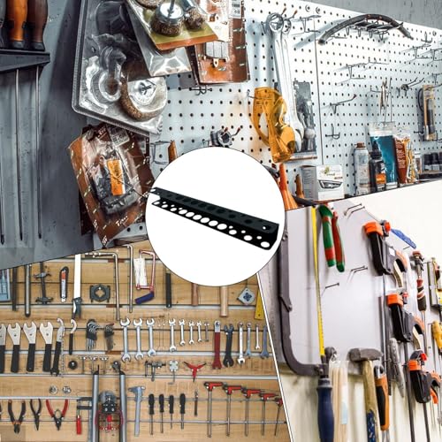 Estante de herramientas para pared con diseño compacto y ranuras multifuncionales 4