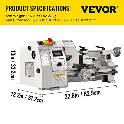 Vevor MINI METAL LATHE 8X14 Mini Metal Lathe, 8"X14" thumb #6