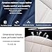 LEYPOCO Leather Seat Cover for Mercedes-Benz C-Class 2005-2023,Waterproof Soft Seat Covers,Interior Accessories Seat Covers Cushion Vehicle Protector Airbag Compatible(Blue&White,2PCS Front)