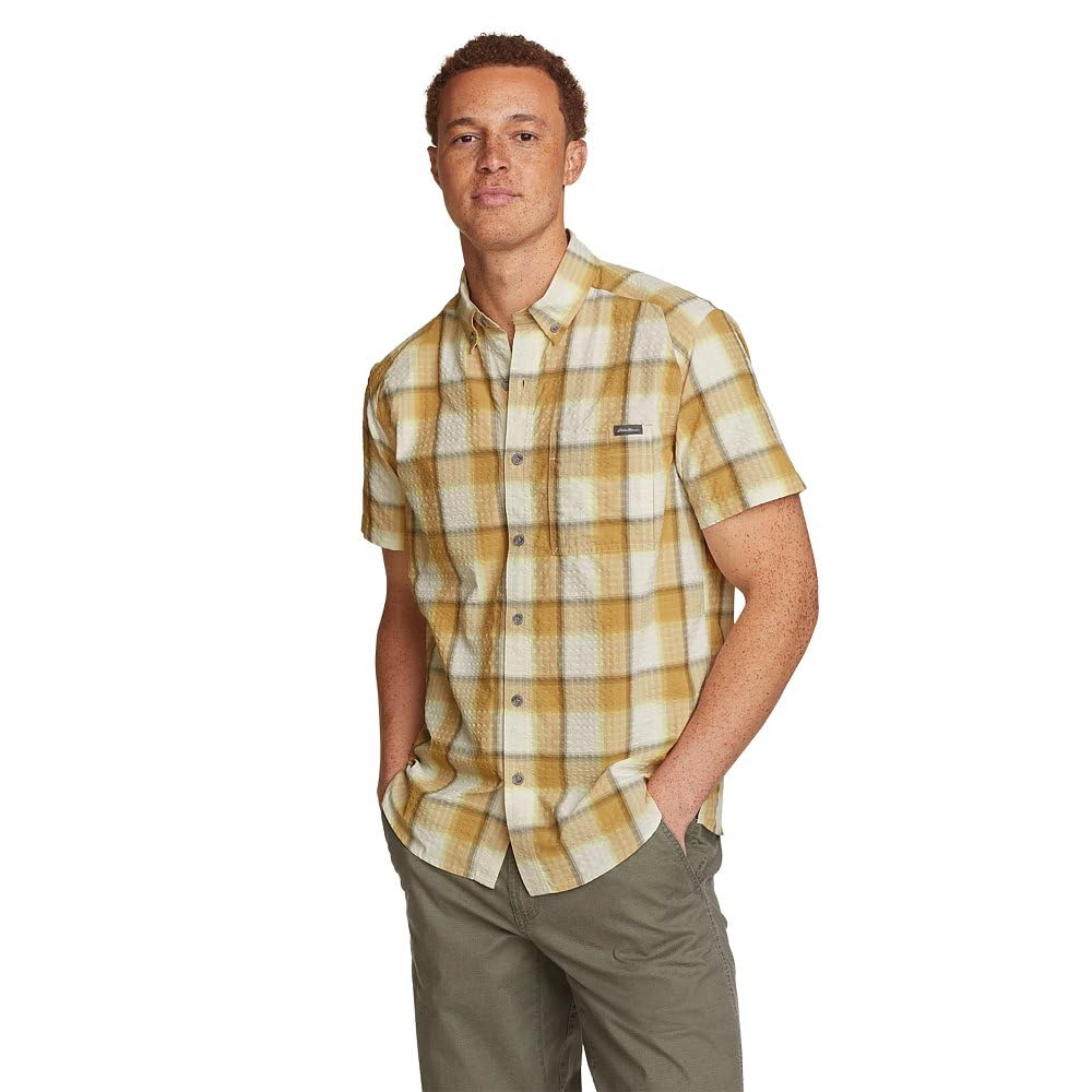 Eddie Bauer Men's Pack It Seersucker Short-Sleeve Shirt