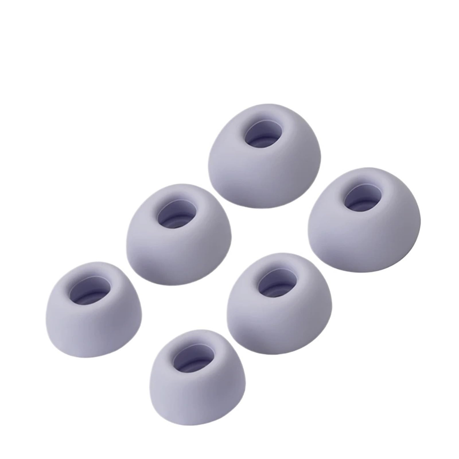 15 paia di gommini per auricolari, in silicone, senza fili, per cuffie (viola, L, 15 paia)