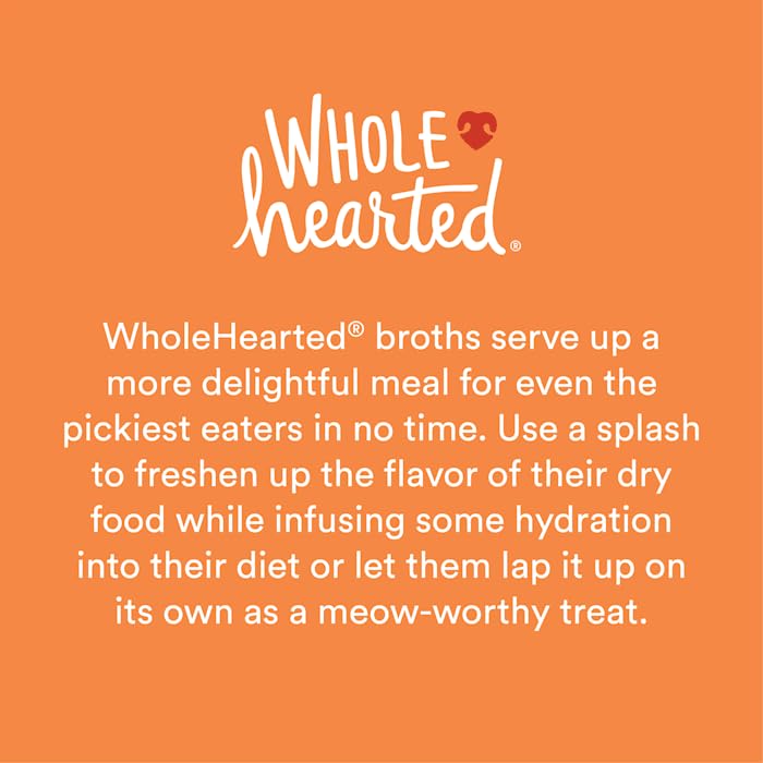 WholeHearted Flavor-Boosting Wet Cat Meal Topper Broths Variety Pack 1.4 oz. Count of 12