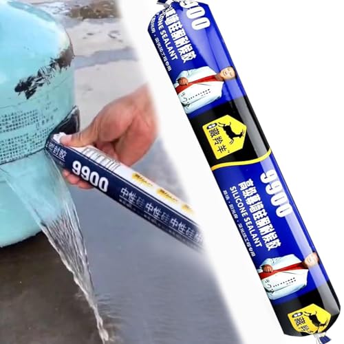 Image of 9900 Silicone Sealant Waterproof Tube | High Strength Waterproof Sealing Compound for Bricks, Concrete, Metal, Tiles & More | Weather Resistant Silicone Tube for Crack Repair