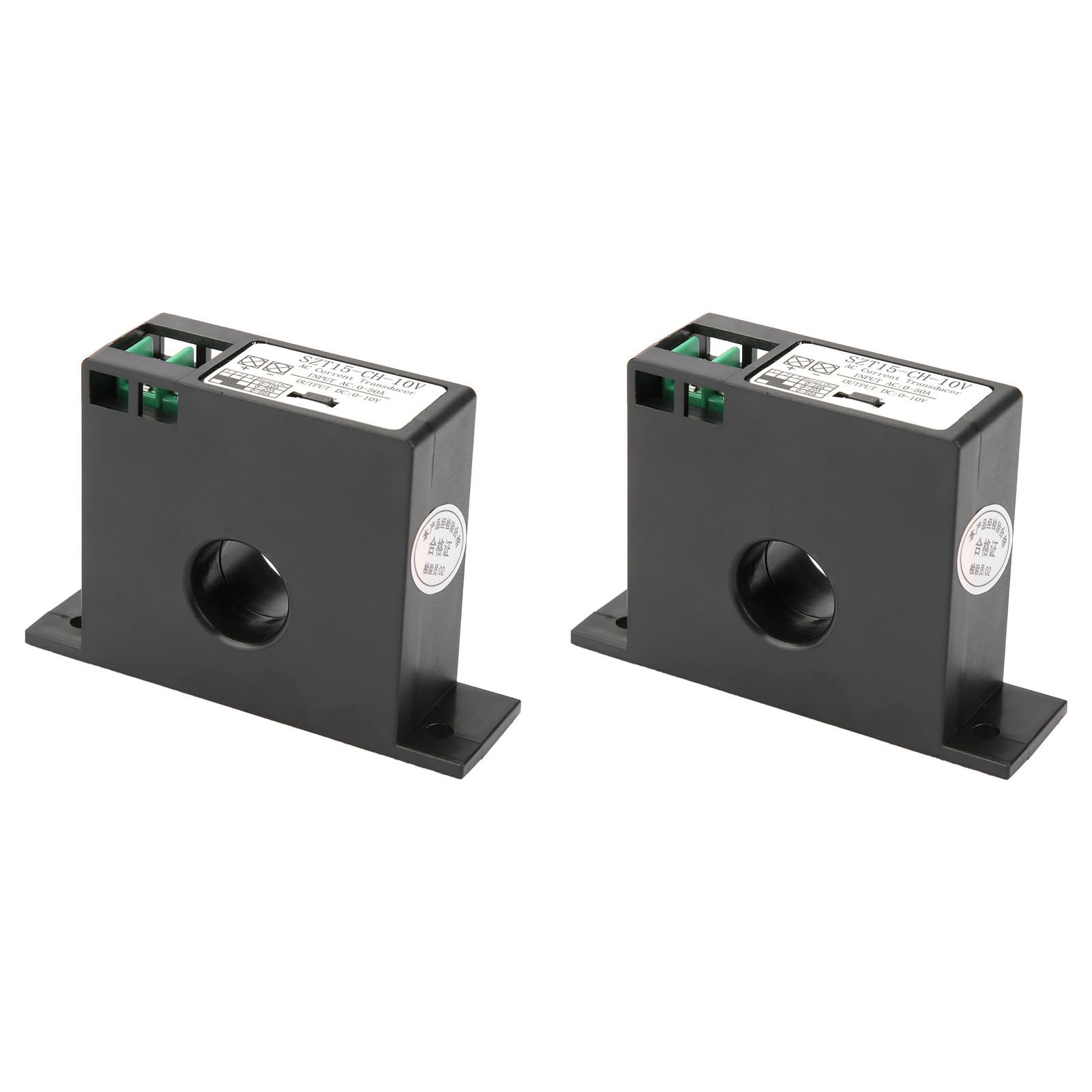 Transmetteur de Courant, SZT15-CH-10V Transducteur de Courant Transmetteur Transformateur Capteur Convertisseur de Courant AC AC 0-50A à DC 0-10V