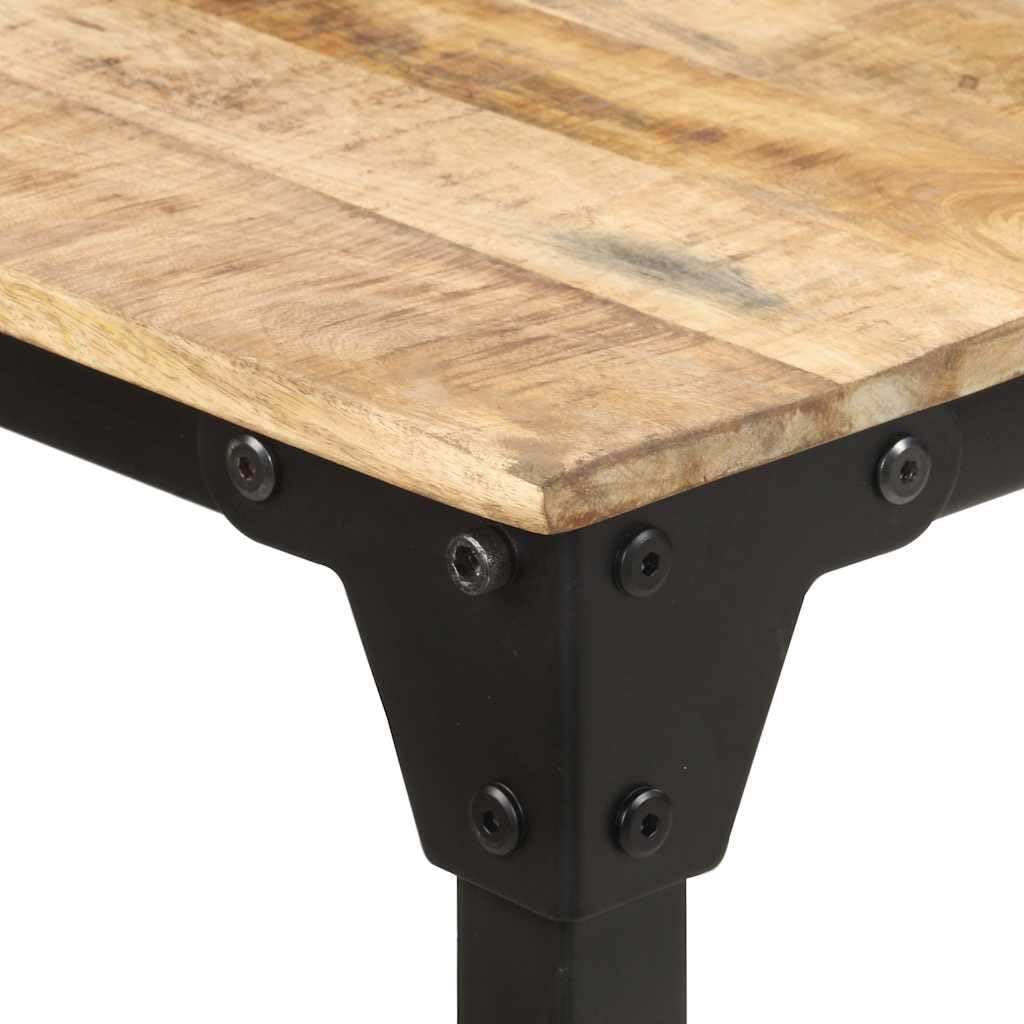 vidaXL - Esstisch 180x90x76 cm Raues Mangoholz