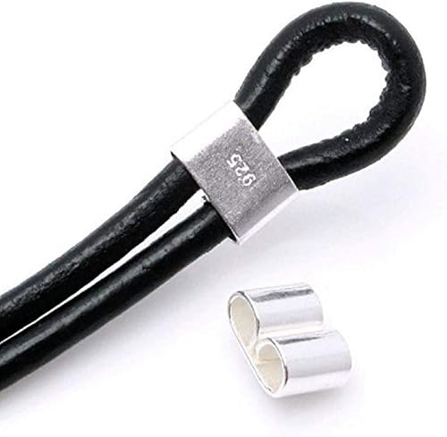 Miniatura 2 de Adabele - Carpeta de cuero hipoalergénico de plata de ley 925 auténtica para cuentas de 0.138 in, suministros de fabricación de joyas SS242-6