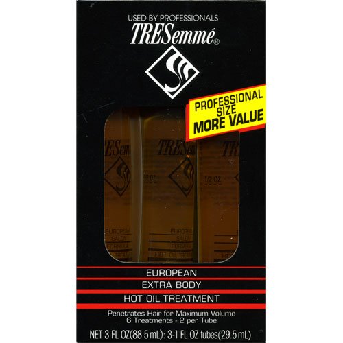 Tresemme European Extra Body Hot Oil Treatment, Three 1 oz tubes