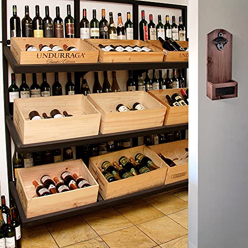 Siveit Wooden Bottle Opener With Cap Collector Catcher thumb #5