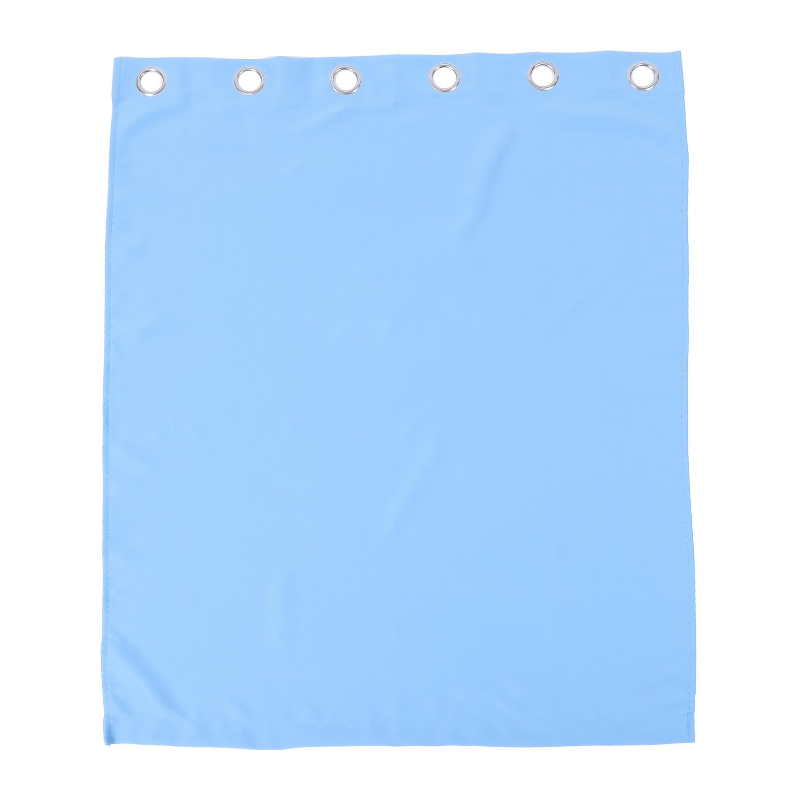 Cortina de ventana azul de poliéster para sala de estar