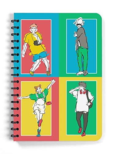 Image of ComicSense.xyz Anime Sketchbook Groovy Sorcerer, Limitless Printed A5 Spiral Drawing Sketch Book Unruled for Kids Students Gift (Pack of 2)