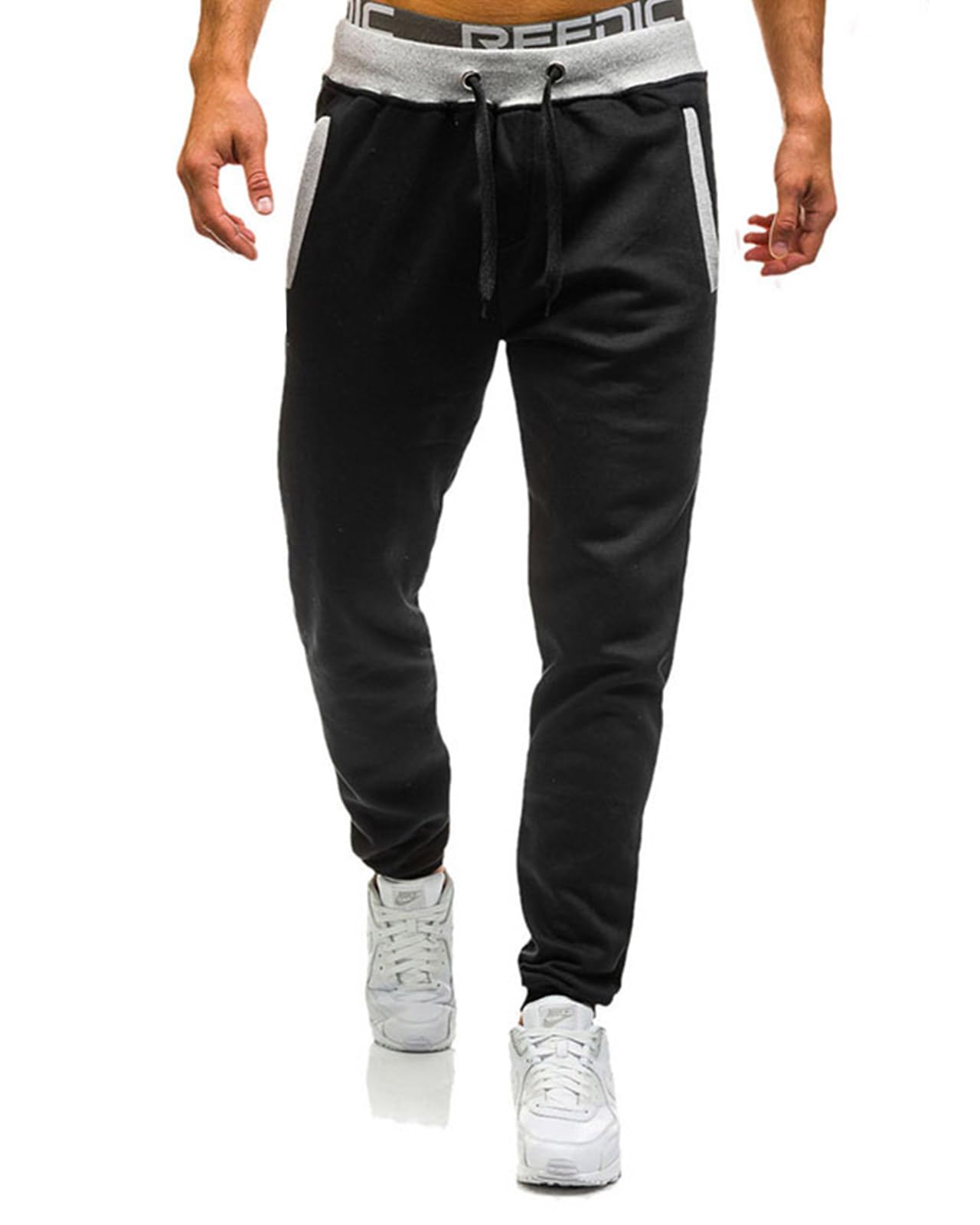 BUXKR Men's Sweatpants for Jogging Casual Joggers Pants for Gym Running or Athletic Workout