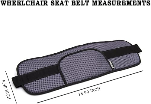 Miniatura 3 de Cinturón de seguridad para silla de ruedas para adultos arnés de seguridad duradero con cintura segura y correas de regazo - Evita caídas y