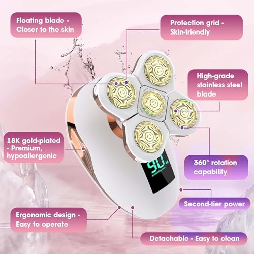 Image of Electric Razors for Women Legs Travel | Rechargeable Waterproof Razor Trimmer for Womens|Dry Wet Electric Shaver for Women|Pro Portable Personal Body Shaver