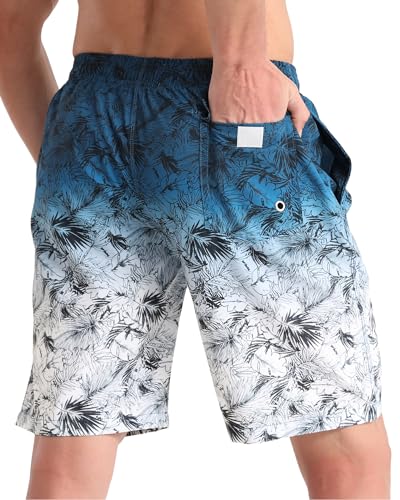Image of BOJIN Mens Swim Trunks 9 inch Quick Dry Stretch Swim Shorts Mesh Lining Bathing Suits Swimwear Beach Shorts with Pockets