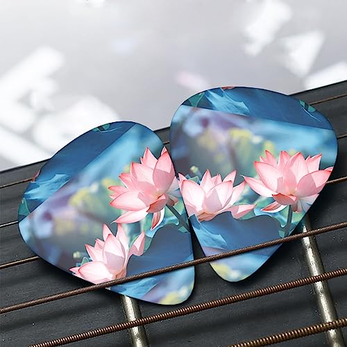 Lot de 12 médiators en forme de plantes de lotus pour guitare électrique et basse - Les Beatles, Paul McCartney, John Lennon, RIngo Starr, George Harrison Lot de 12 médiators en forme de plantes de lotus pour guitare électrique et basse – Image 8