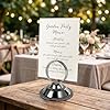 Urban Deco 16 PK Table Card Holder Place Card Holders Steel Card Holders for Photos, Food Signs, Memo Notes, Weddings, Restaurants, Birthday (Black) - 3