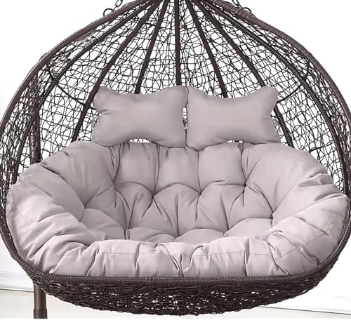 Cojín colgante para silla de huevo – Cojín de asiento grueso impermeable para reemplazo de silla de hamaca de doble columpio