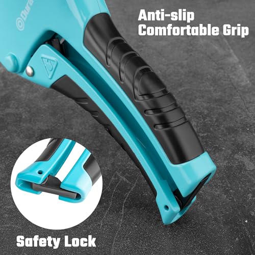 Image of DURATECH Ratchet PVC Pipe Cutter | Cuts up to 1-5 /8 inch PEX, PPR, PE and Plastic Hoses, with PTFE-Coated Sharp Blade,Suitable for Home and Plumbing Repairs