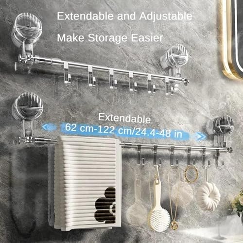 Porte-serviettes réglable polyvalent pour un rituel de bain ordonné et zen - 8
