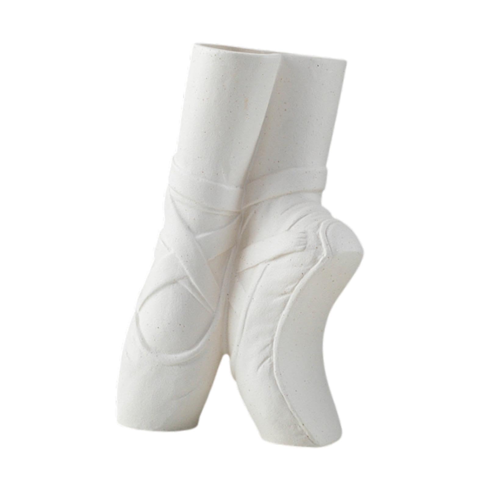 Sharplace Vase à Fleurs En Forme de Chaussure de Ballet, Vase Hydroponique, Affichage de Bourgeons, Vase de Propagation pour Mariage, Fleurs Séchées, Entrée de, Blanc