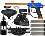 Action Village Azodin Blitz 4 Paintball Gun Legendary Package Kit (Dust Blue with Polished Orange Parts)