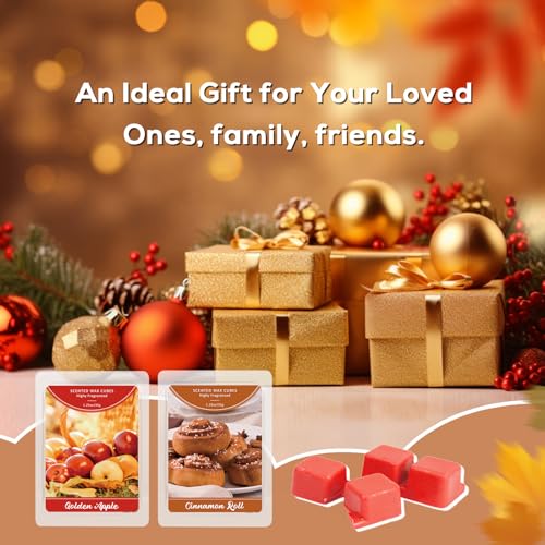 Image of SCENTORINI SCENTORINI Wax Melts, 4 Cinnamon Roll & 4 Golden Apple Scent