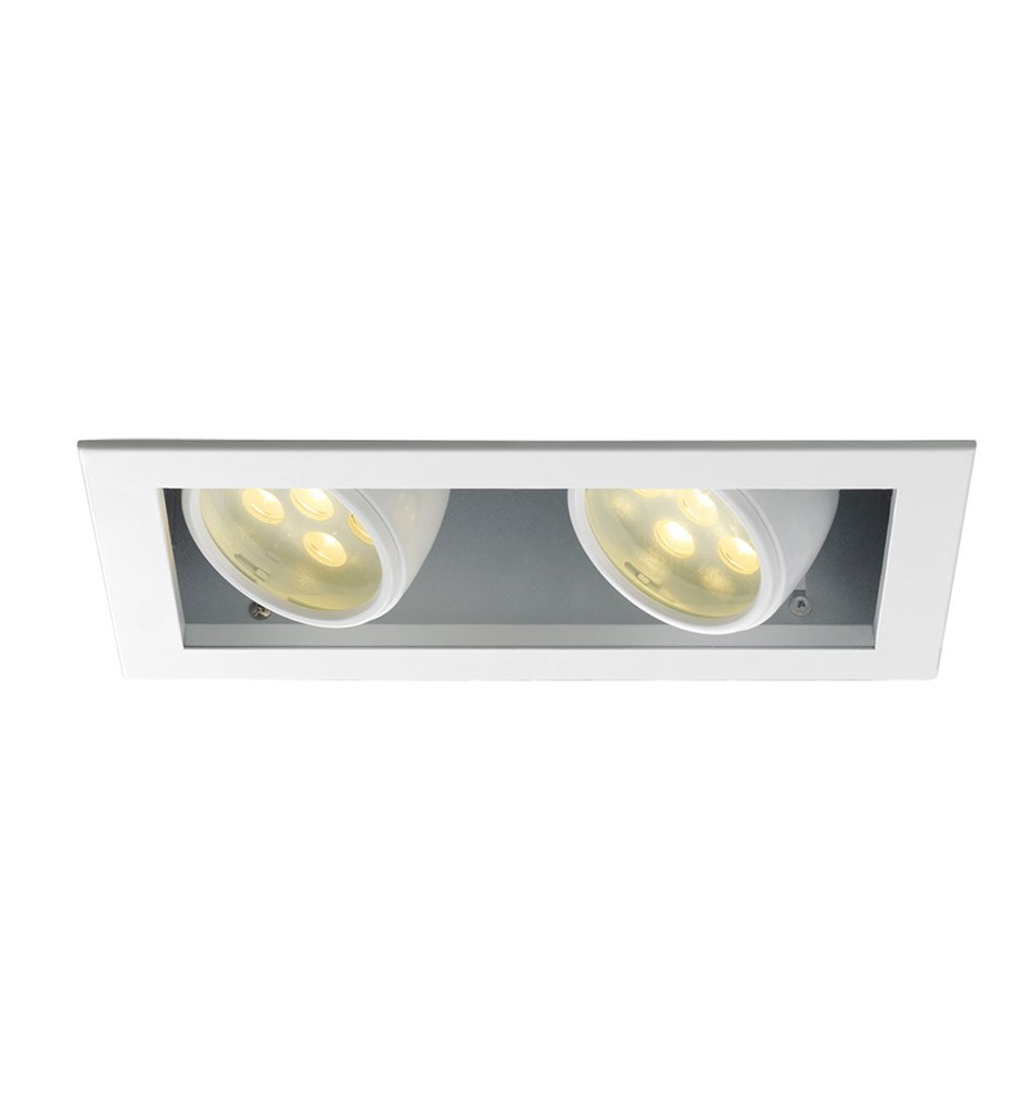 WAC Lighting MT-LED218F-WWHSNIC Two Light LEDme Multiple Spot 3000K - Non-Ic Rated Flood - Housing