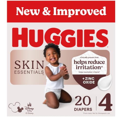 Image of Huggies Skin Essentials Diapers Size 4, 20 Count