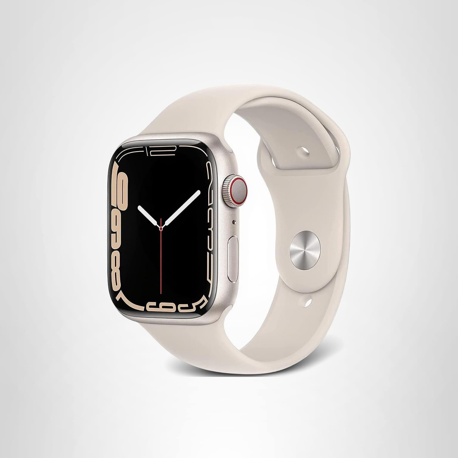 Apple Watch 7 45mm スターライト Amazon.com: Apple Watch Series 7 (GPS + Cellular, 45 MM) Starlight
