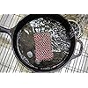 Lodge ACM10R41 Scrubbing pad, One, Red & SCRAPERPK Durable Pan Scrapers, Red and Black, 2-Pack