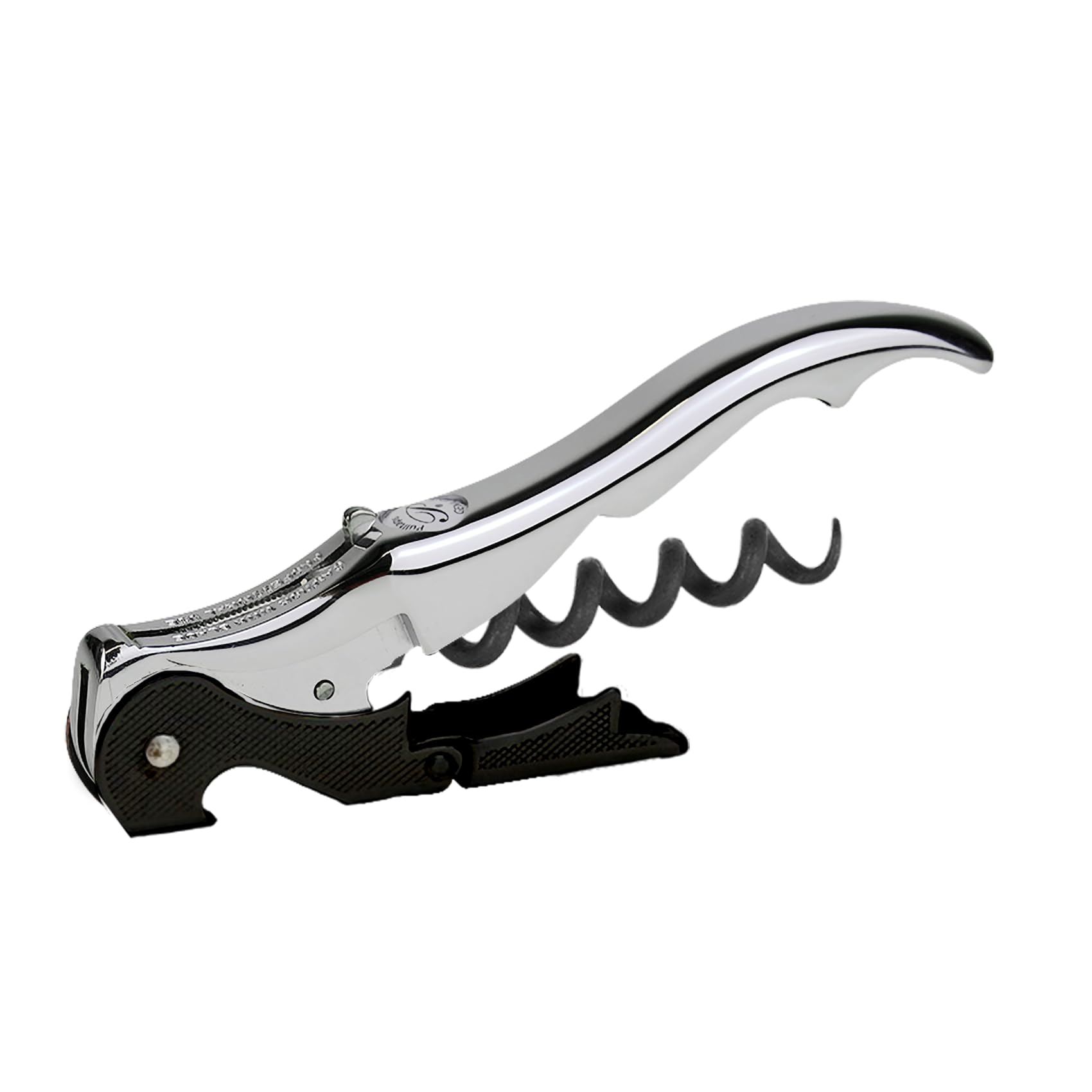 Pulltap's Genuine - Slider 150 chrome et noir - Tire-bouchon professionnel