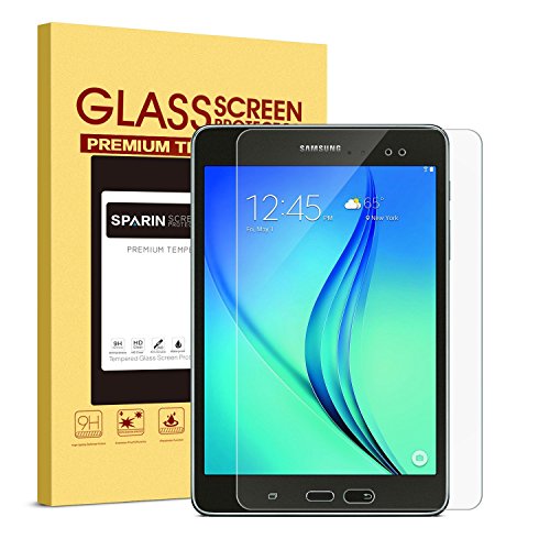 Galaxy Tab A 9.7 Screen Protector, SPARIN Tempered Glass - Scratch Resist/Crystal Clear/Bubble Free Screen Protector for Samsung Galaxy Tab A 9.7