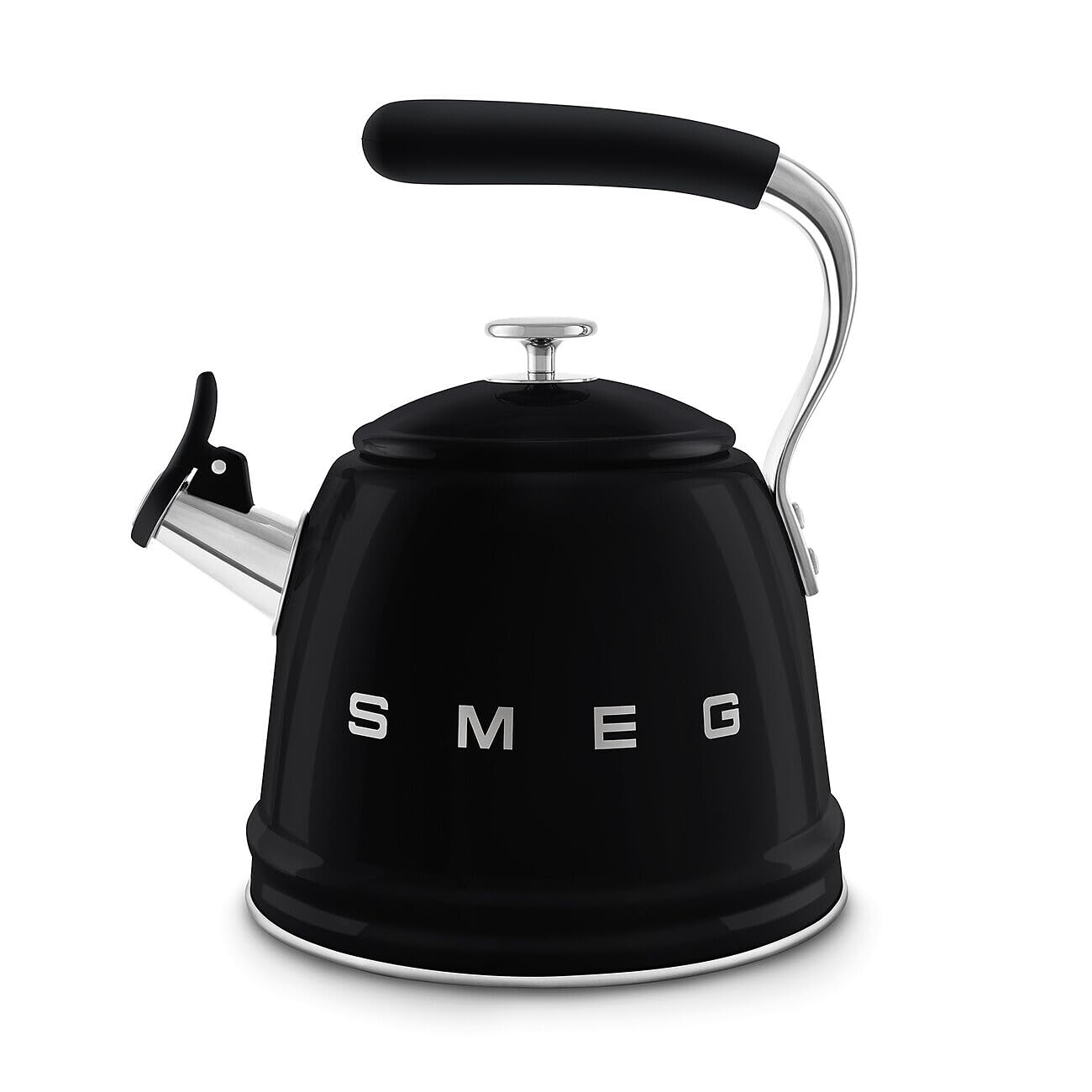 SMEG WKF01BL, Whistling Kettle, Black — image 1