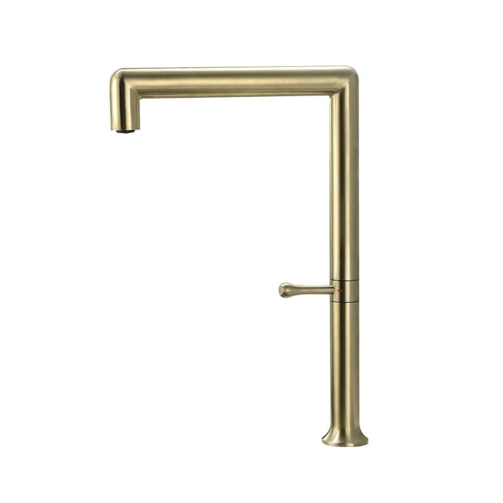 Fanjubei Golden Kitchen Stainless Steel Rotating Hot And Cold Mixer Faucet, Gold