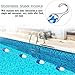 Swimming Lane Divider Rope Adjustable, Pool Divider Rope/Floating Float Line, Blue and White Swimming Pool Lane Marker for Indoor and Outdoor(L 82ft/25m)