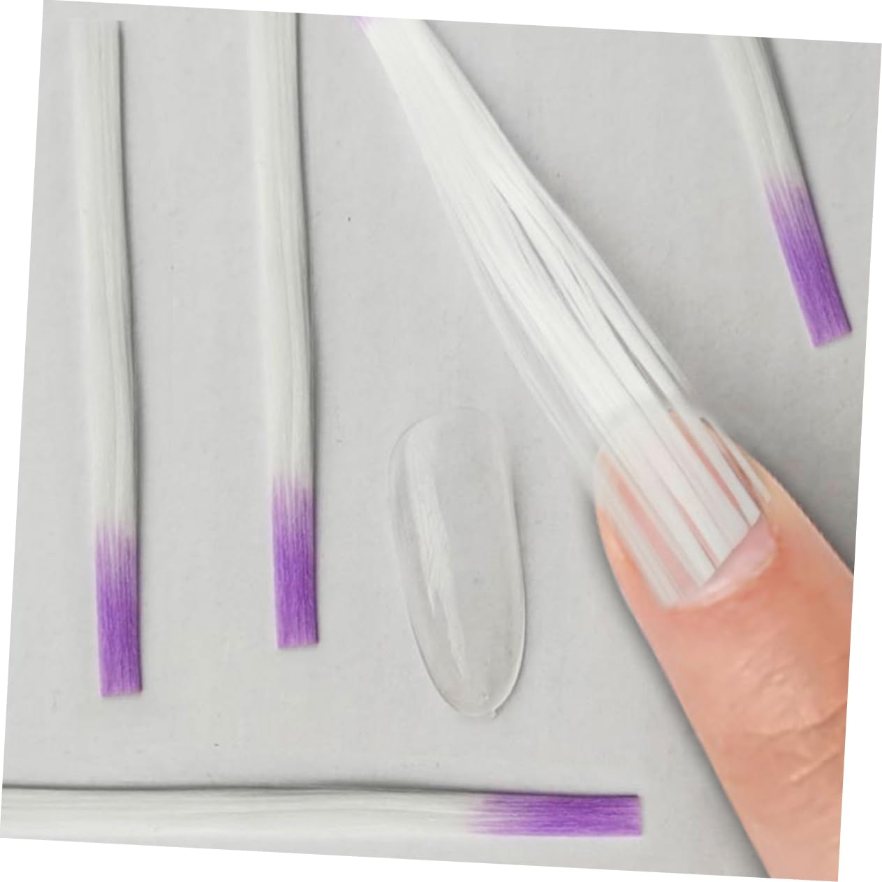 NOLITOY 300piezas Fibra Para Extensión De Uñas Fibra Para Arte De Uñas Fáciles De Aplicar y Adhesión Para Manicuras Casa o Salón
