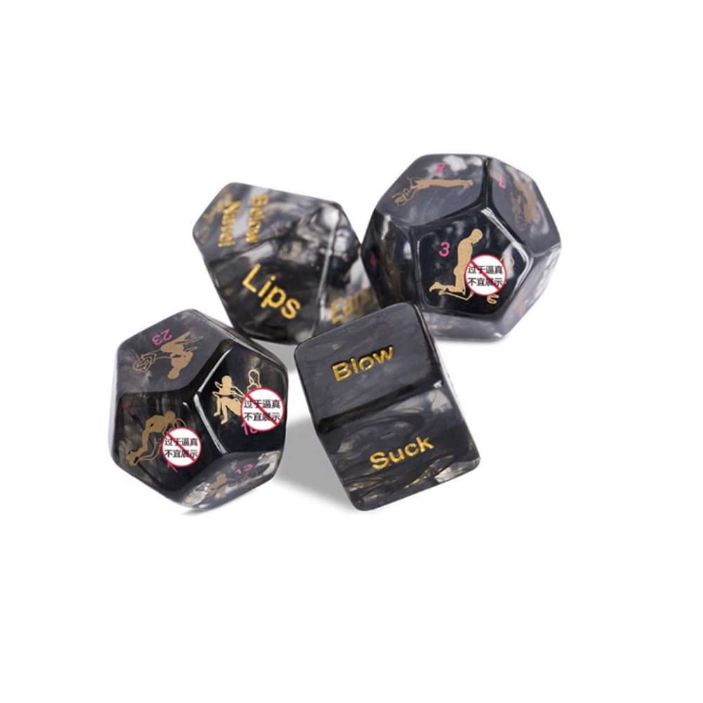 Il Set di Dadi è Molto Adatto per Giochi birichini e per insegnare Accessori per Dadi di Coppia (4 Pezzi)
