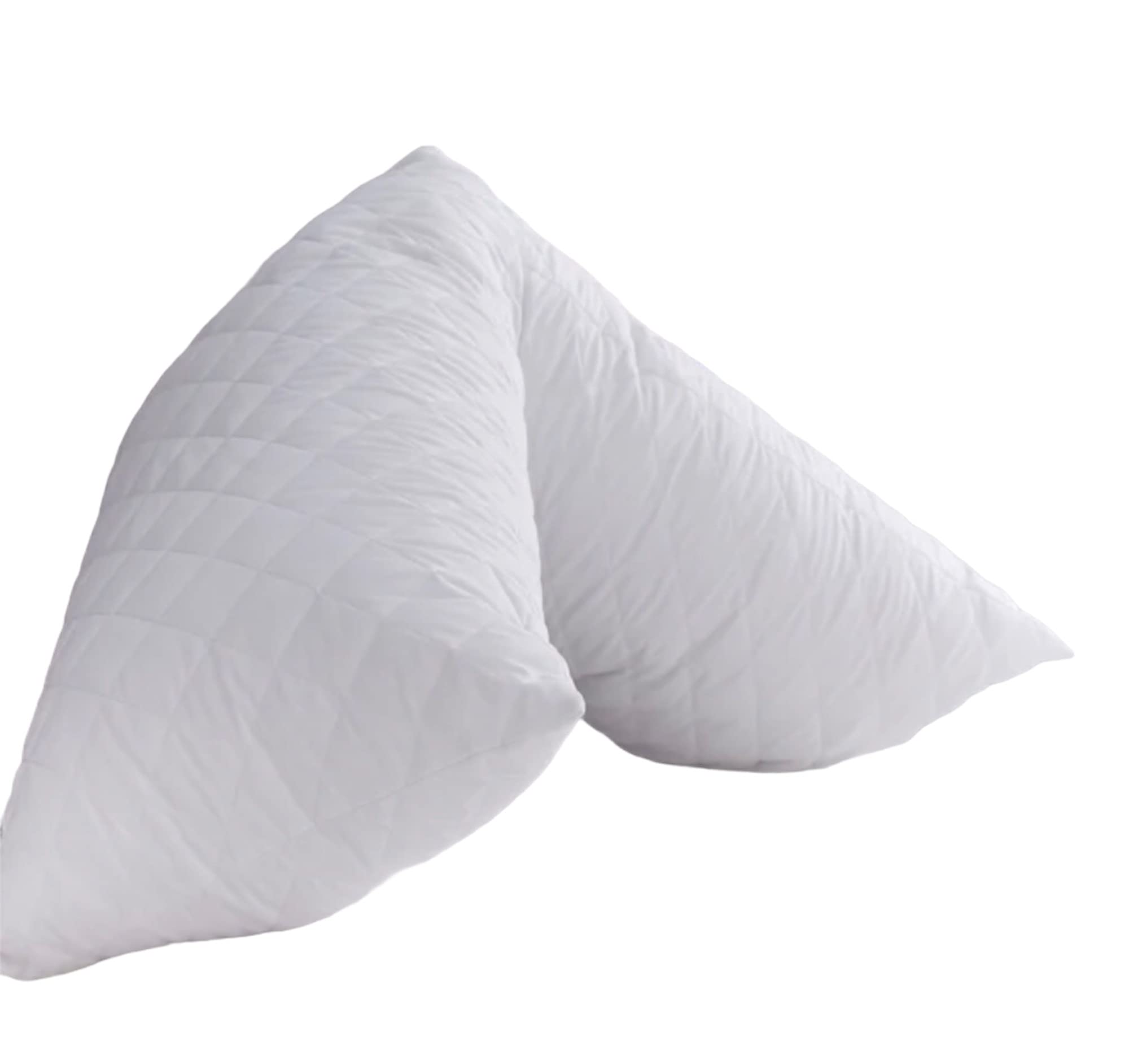 Haani Single 3Ft(36) Quilted Shredded Foam Filled Bolster Body Pillow For Pregnancy Maternity Orthopaedic Single 3Ft(36")
