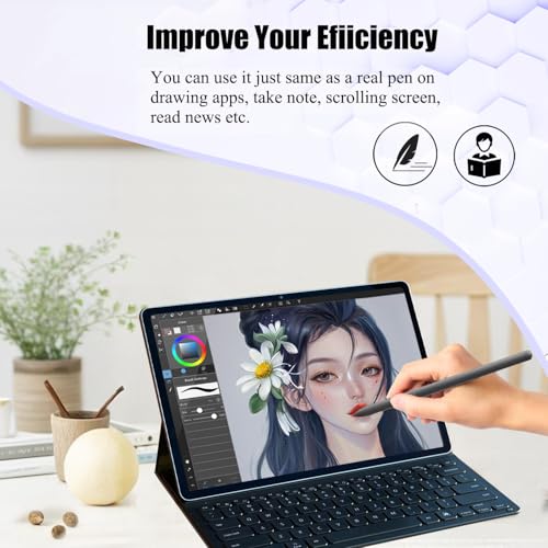 Lápiz para Galaxy Tab S10 FE gris con puntas de repuesto gratis 5