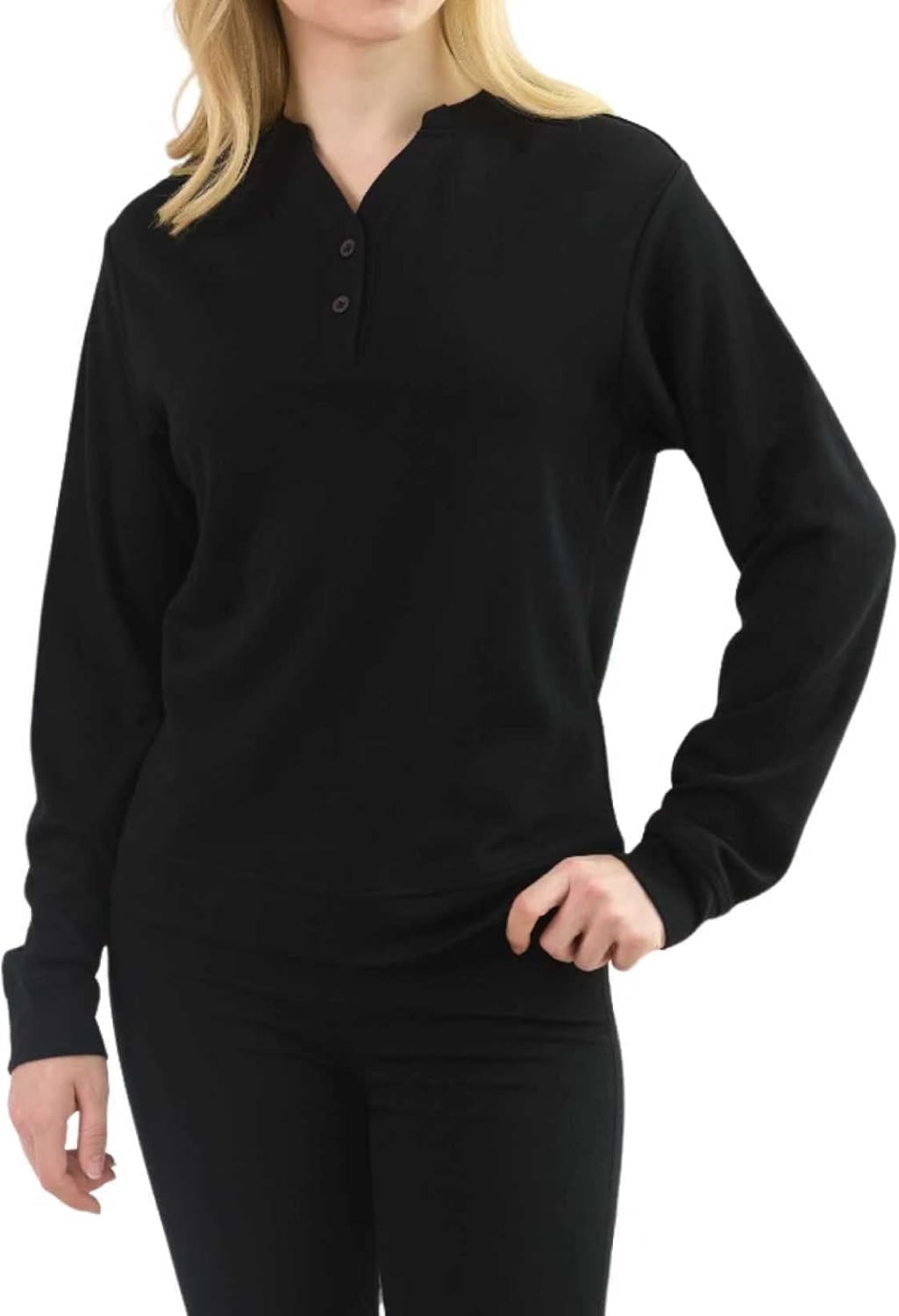 Merino Wool Base Layer Women Pullover for Athletic, Womens Crewneck Sweatshirt, Warm Cozy Sweatshirt Long Sleeve