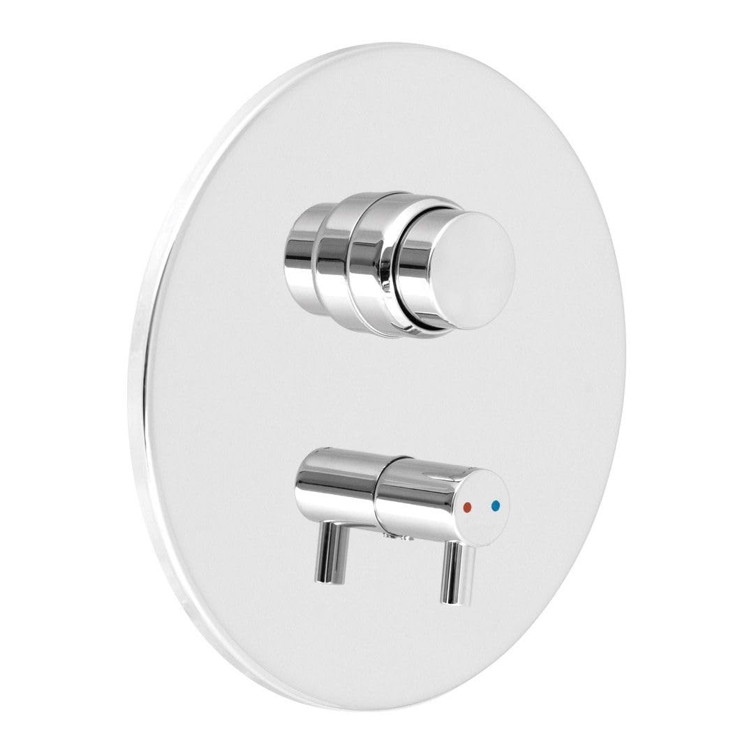 Mitigeur douche encastré pour salle de bain moderne chrome Prevo
