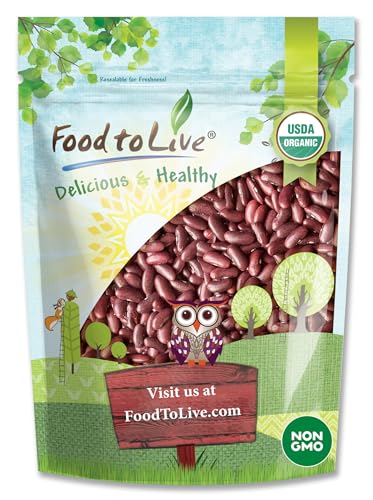 Food to Live - Organic Red Kidney Beans, 1 Pound