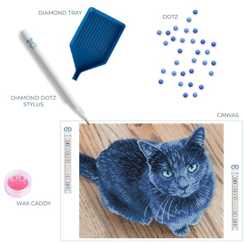 Image of DIAMOND DOTZ Velvet Diamond Painting Kits for Adults - Diamond Art Kits a Relaxing Creative Craft Kit with Dotz Gems 11.7x14.8