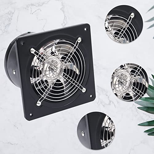 Ventilador de extracción portátil de 8 pulgadas, 40 W, para montaje en pared, para baño, cocina, garaje, sótano y ático, caudal 380 CFM miniatura 5