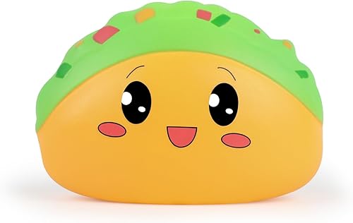Miniatura 6 de Anboor - Peluche con forma de taco, lento, de levantamiento lento, juguete para niños, suave, forma de tacos mexicanos, perfumados, alivio del
