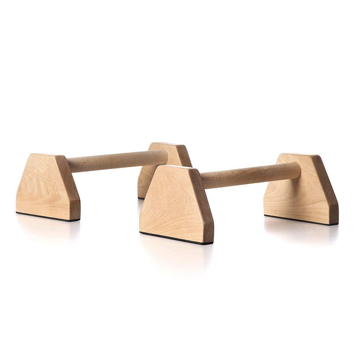 Premium Wooden Push Up Bars for Home Gym | Natural Pine Wood Parallettes | Anti-Slip Push-Up Handles | Calisthenics Equipment, Dip Station & Strength Training Bars | Portable Workout Equipment | Ergonomic Wrist-Friendly Design for Men, Women & Kids-picture-13