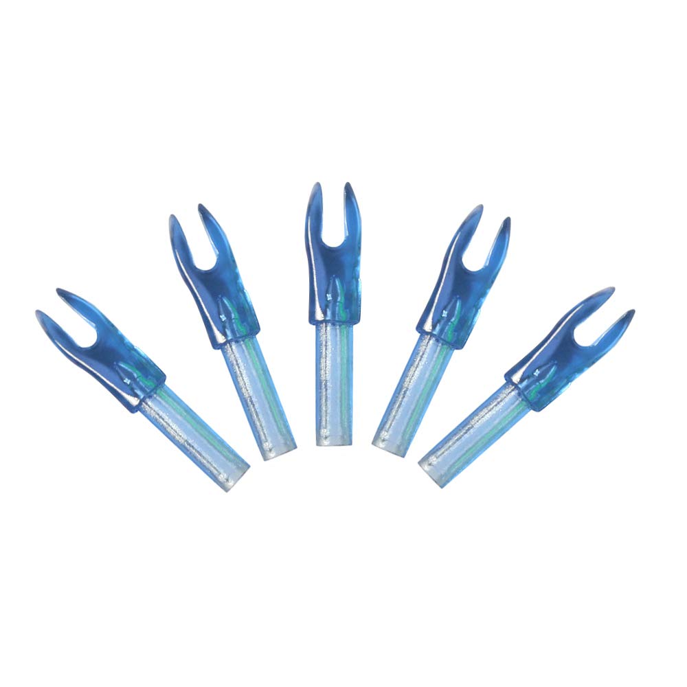 ZSHJGJR 50pcs Archery Arrow Nocks Plasticnock Arrow Tails Replacement Nock for ID 4.2mm Insert Nock Pin Arrow Tails Archery Arrow Shaft End Accessories (Blue)