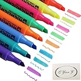 Multi-Color Highlighter Pen Marker Paint Pens set Marker Coloring Pens Highlighters Christmas Gifts Pack of 8