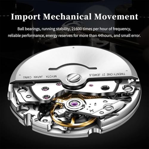 Image of OLEVS Automatic Mens Watches Self Winding Mechanical Business Luxury Dress Wrist Watch Stainless Steel Waterproof Luminous Day Date