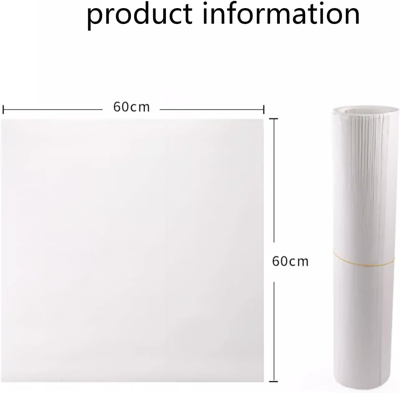 Papel De Filtro De Laboratorio Papel De Filtro Cualitativo Tamaño 1.96x1.96ft 100 Piezas, 20-25micron